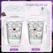 50 Sets 16 oz Purple Graduation Plastic Cups Wildflower Congrats Grad Disposable Drinking Cups with Lids and Paper Straws for Hot Cold Drinks Class of 2026 Graduation Party Supplies